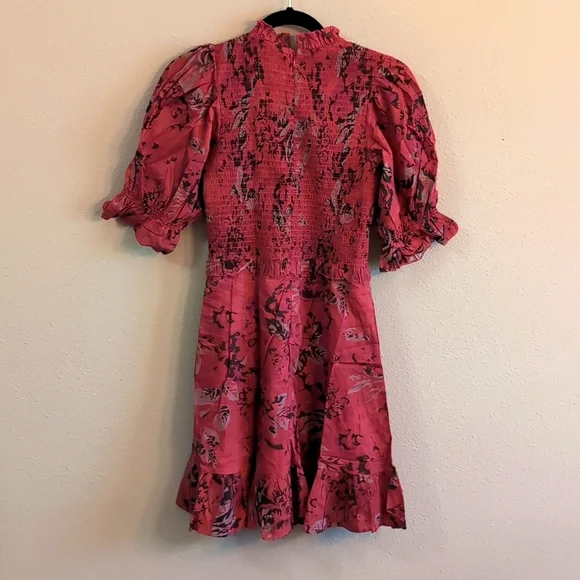 Revolve Area Stars Priya Floral Smocked Mini Dress - Picture 6 of 9